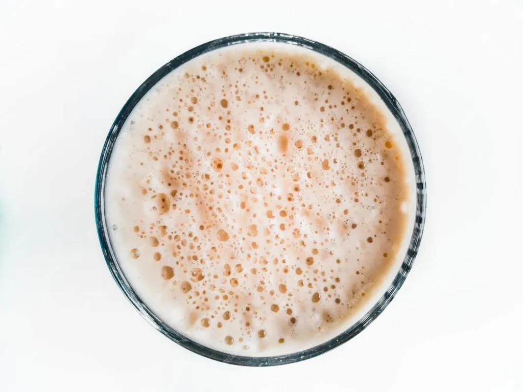 latte foam close up whole milk powder susu full cream fat 25